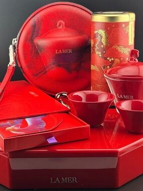 La Mer Year of the Horse Collector Ritual Set Tea Set Caddy Envelopes Rare Tea